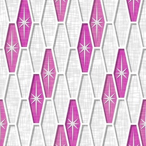 Palm Springs Starburst Hexagons - Pink