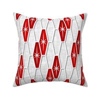 Palm Springs Starburst Hexagons - Red