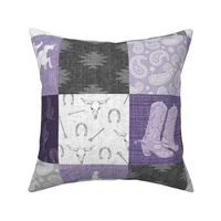 Cowboy Patchwork - Purple/grey