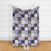 Cowboy Patchwork - Purple/grey