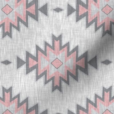 Kilim - pink and grey textured (rotated)