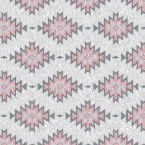 Kilim - pink and grey textured (rotated)