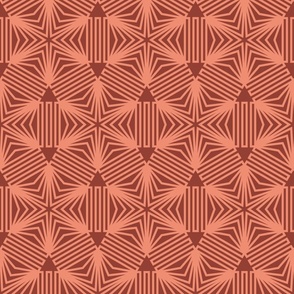 Terracotta lace geometrics
