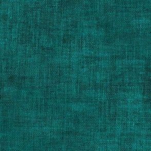 Teal Pine Green with faux canvas texture 