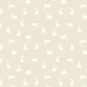 easter bunnies - beige MINI scale 