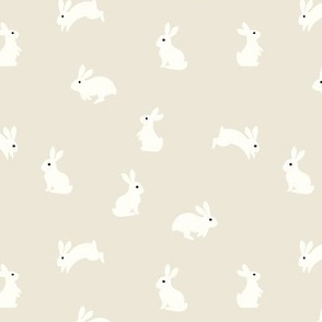 bunny rabbits - beige 