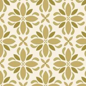 olive green fleur de lys style