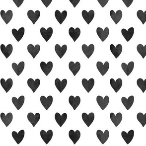 hearts - black on white - LAD22