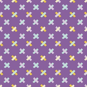 Washi Tape Crosses in Orchid | 6" Repeat