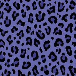 ★ LEOPARD PRINT in PERIWINKLE PURPLE (Very Peri) ★ Medium Scale / Collection : Leopard Spots – Punk Rock Animal Print