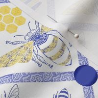 Bees N Honey, Blue and Yellow