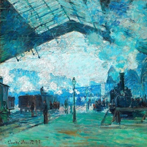 ARRIVAL OF THE NORMANDY TRAIN - CLAUDE MONET