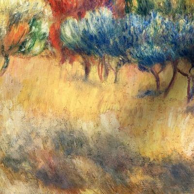 SAINTE VICTOIRE LANDSCAPE - PIERRE AUGUSTE RENOIR