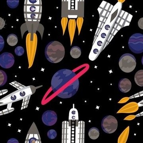 Spaceships-and-planets