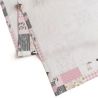 5 inch Farm//Love you till the cows come home//Little Lady - Wholecloth Cheater Quilt