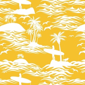 Surfing Beach No. 4 Canary Yellow