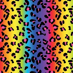 Rainbow Leopard Print, Panther, Big cat spots