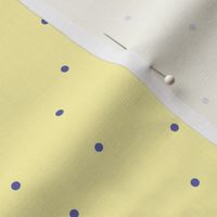 Very Peri purple Dots on bright yellow