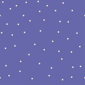 Very Peri white Dots on Very peri violet