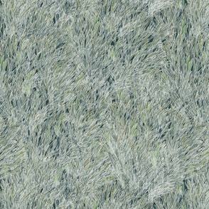 Sea Grass - large scale - sea green background