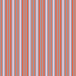 Orange, red, pink and blue stripes - Small scale