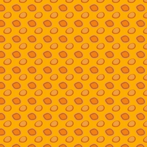 Orange amber retro circles