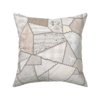 Shabby Chic crazy quilt- neutral 