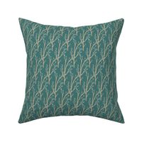 Branches and Leaves on Teal