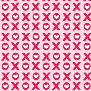 Medium Pink and Red XO Valentine's Day Hearts