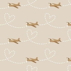 Fly With Me - Beige, Medium Scale