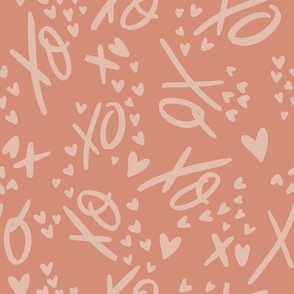 XO Valentine - Terracotta, Large Scale