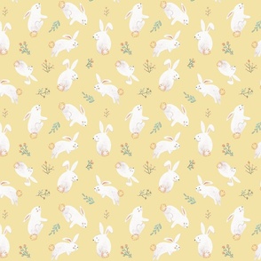 Large Scale Cute Bunnies for Kids yellow