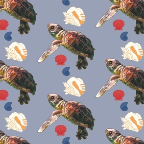 Sea Turtle Pattern by Courtney Graben