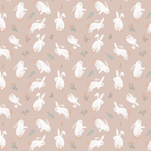 Small Cute Bunnies for Kids pink
