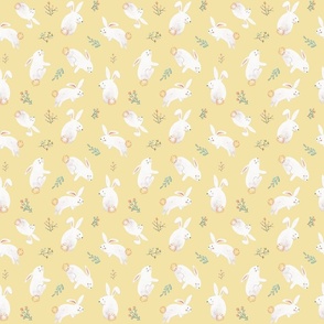 Small Cute Bunnies for Kids yellow