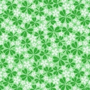 Shamrock Garden in Brighter Greens (Small Scale)