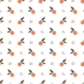 Kids Oranges Boho White Small