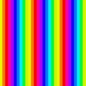 XS Bright Vertical Rainbow Stripes Size XS
