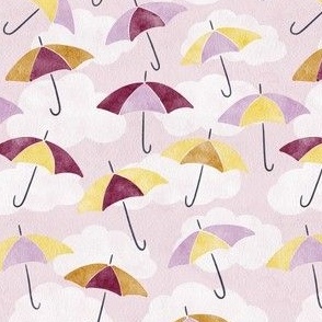 Purple Umbrellas