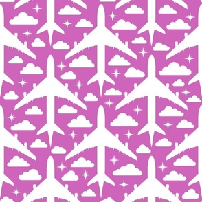to the sky 2 (white on medium pink) (small)