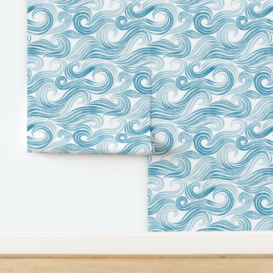 Ocean Waves | Light Blue