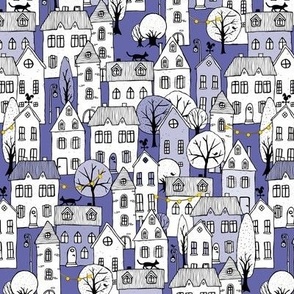 handdrawn houses - very peri