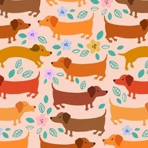 Dachshunds Galore (larger scale)