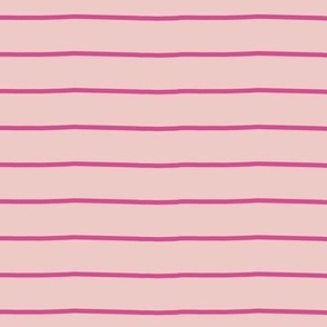 Wonky pink on pink stripes