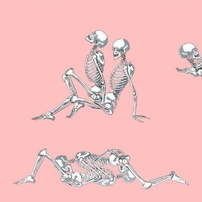 Skeleton Love on Pink