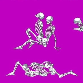 Skeleton Love on Purple