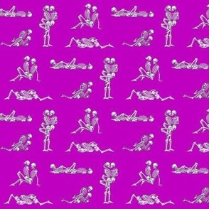 Skeleton Love on Purple - small