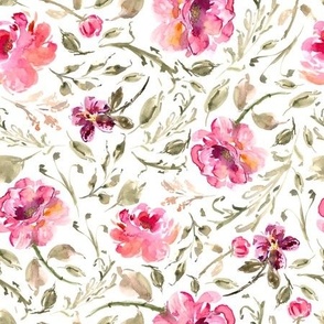 Watercolor peony - Grace Lynn Collection