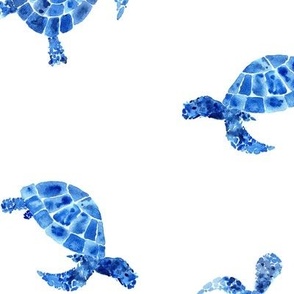 Large scale watercolor turtles p158-1