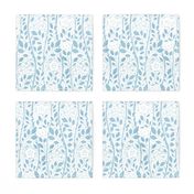 Blue floral ogee